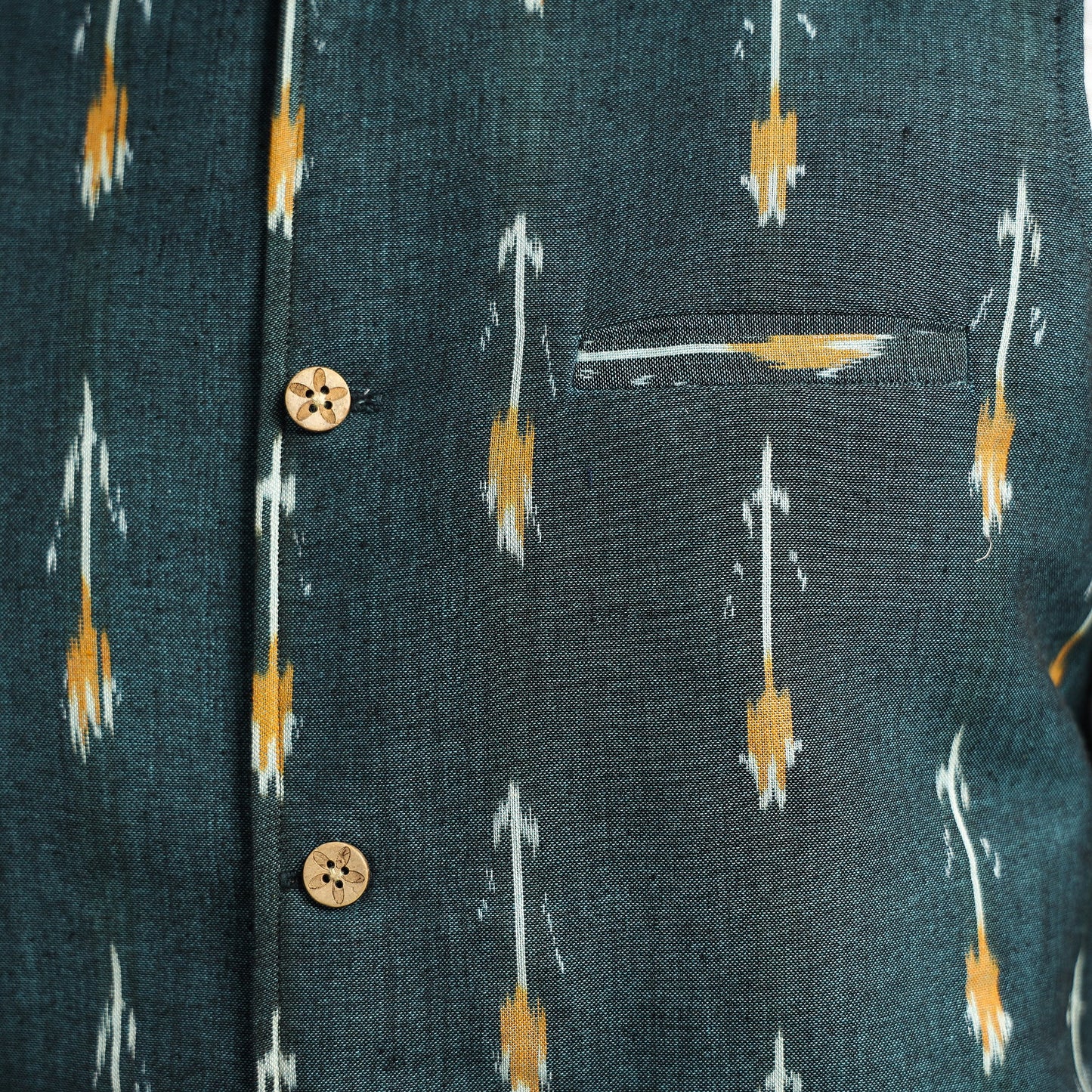 pochampally ikat nehru jacket