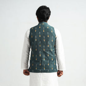 pochampally ikat nehru jacket