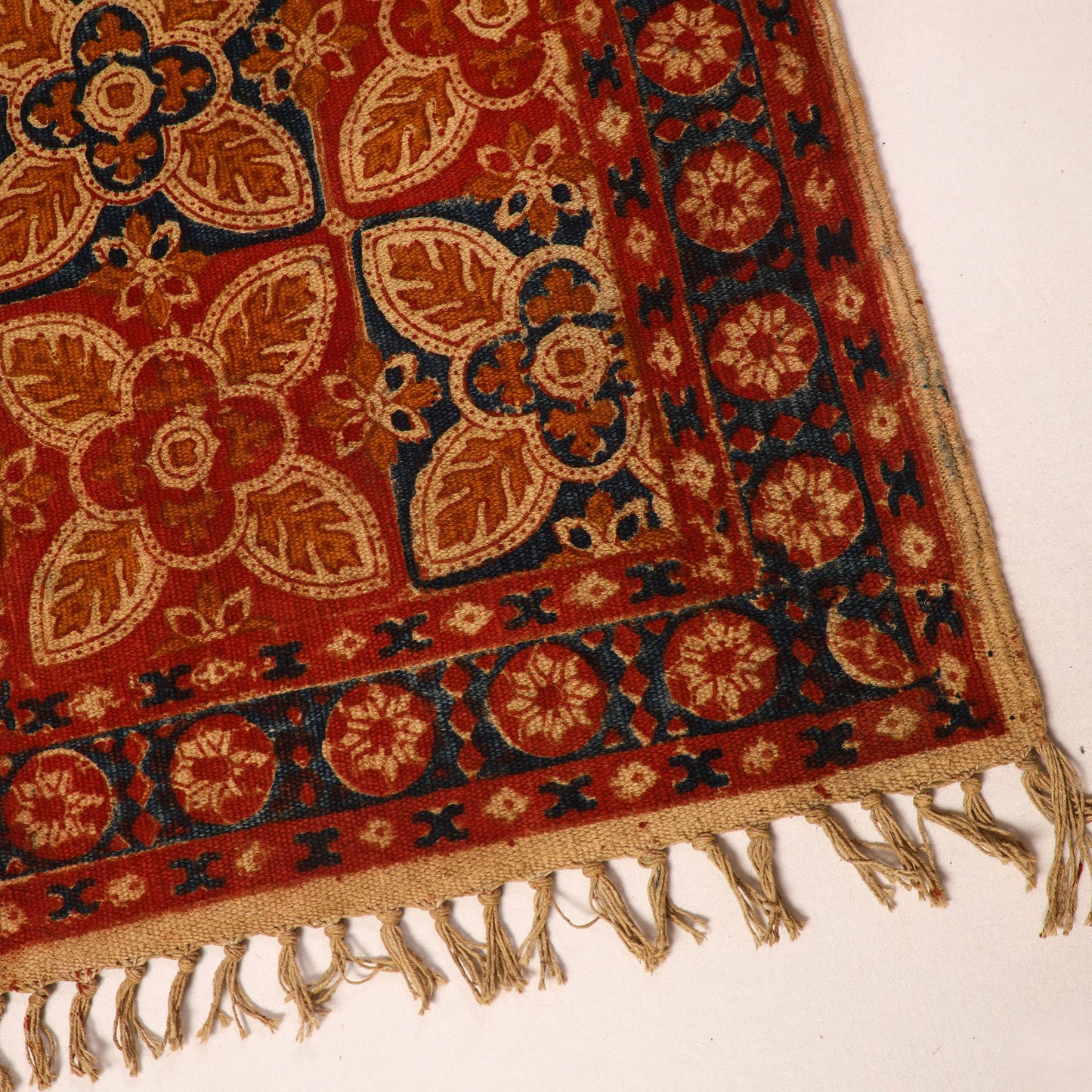 Shop Kalamkari Block Print Cotton Mat 