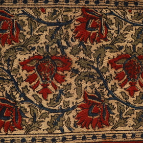 Red Warangal Weave Kalamkari Block Print Cotton Mat