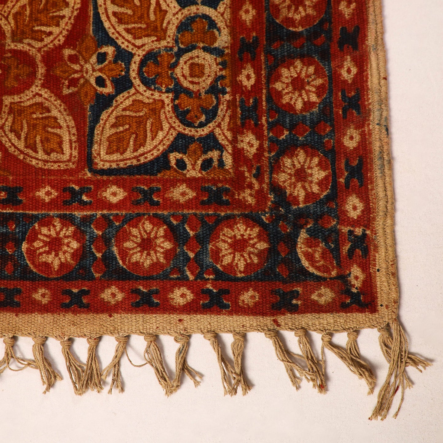 Shop Kalamkari Block Print Cotton Mat 