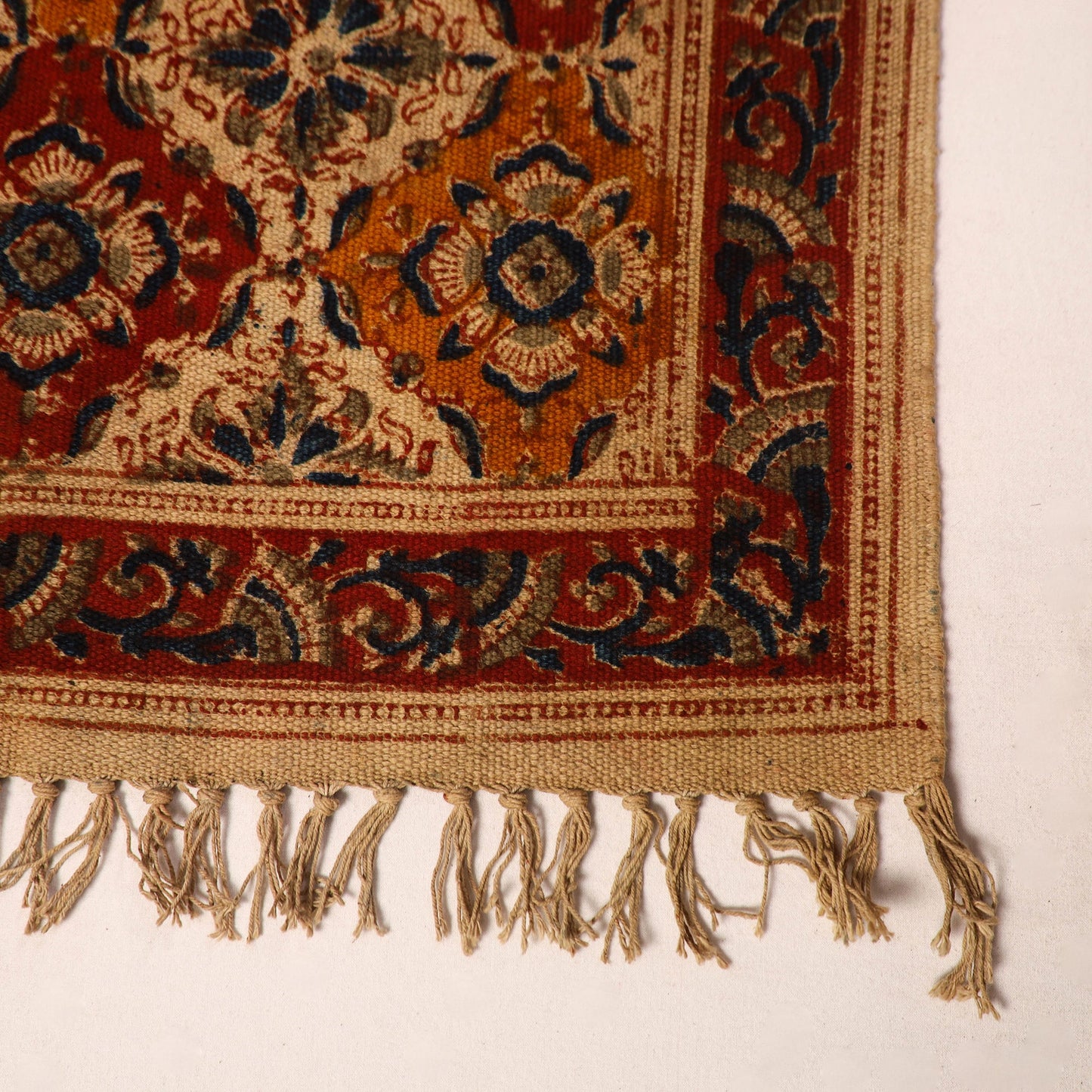 Shop Kalamkari Block Print Cotton Mat 