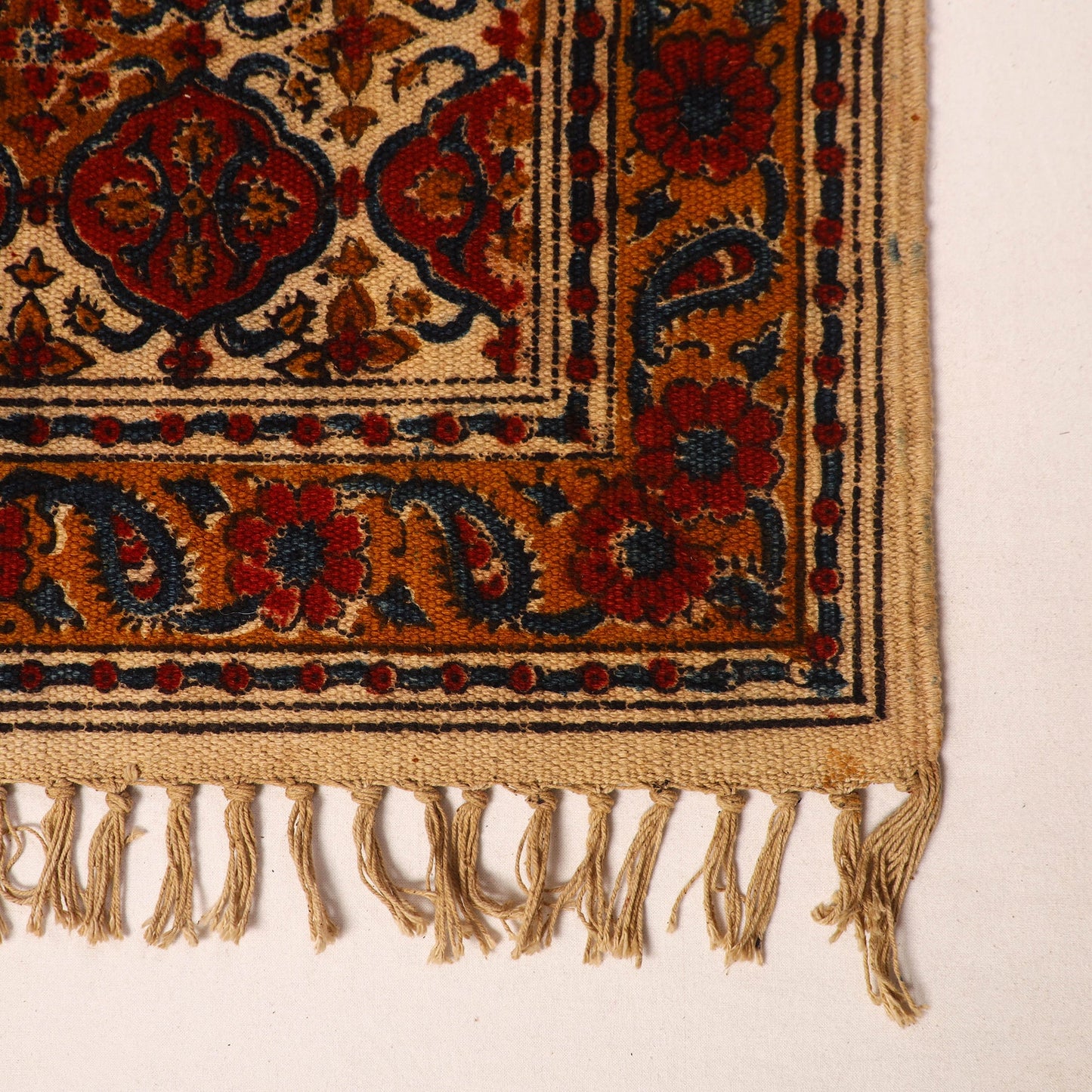 Shop Kalamkari Block Print Cotton Mat 