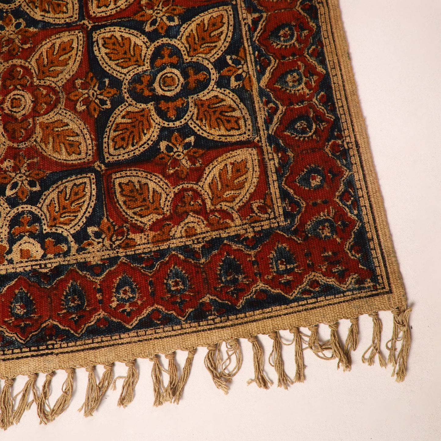 Shop Kalamkari Block Print Cotton Mat 