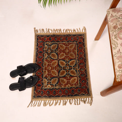 Shop Kalamkari Block Print Cotton Mat 