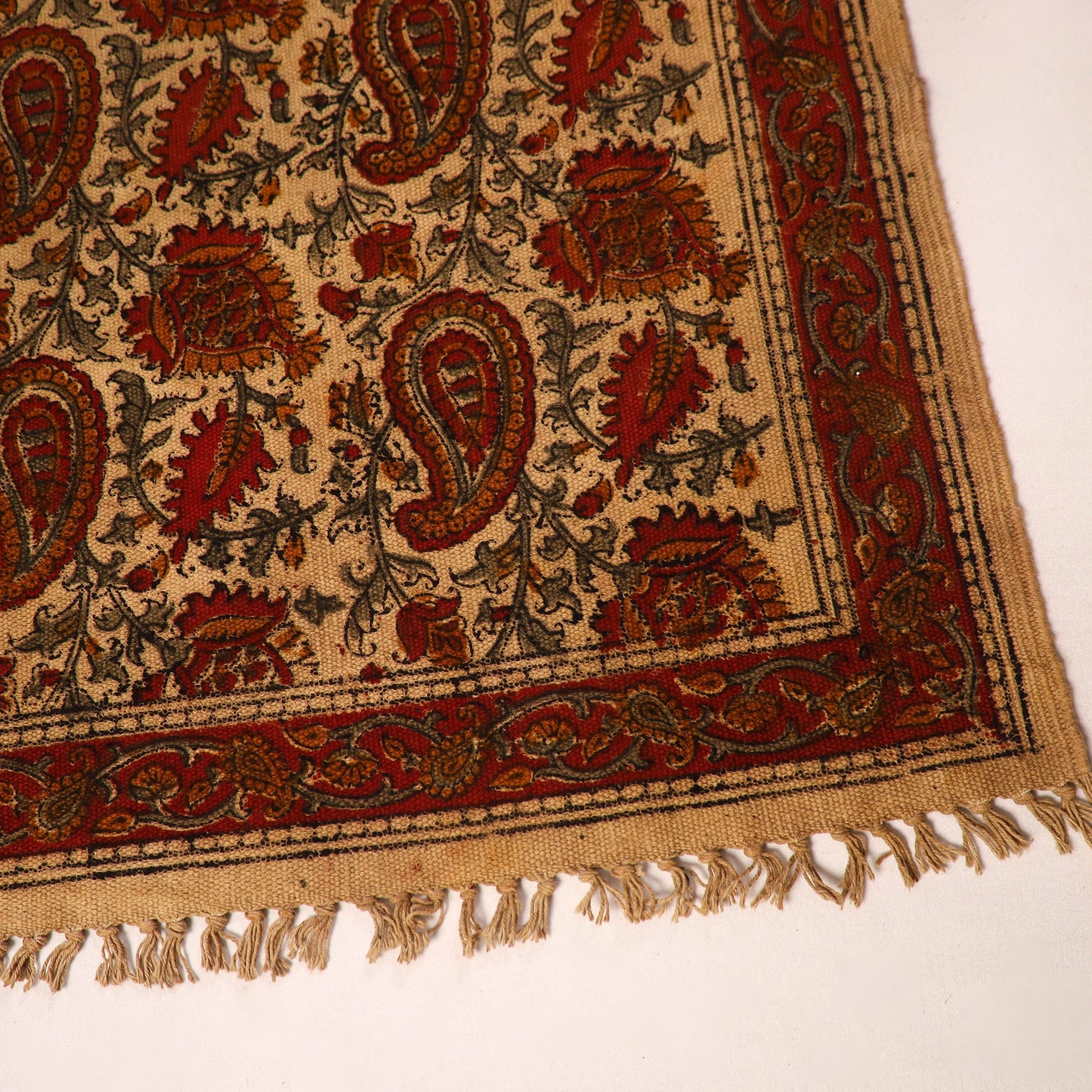 Shop Kalamkari Block Print Cotton Mat 