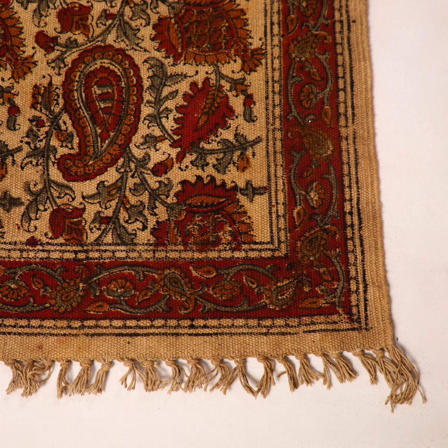 Shop Kalamkari Block Print Cotton Mat 