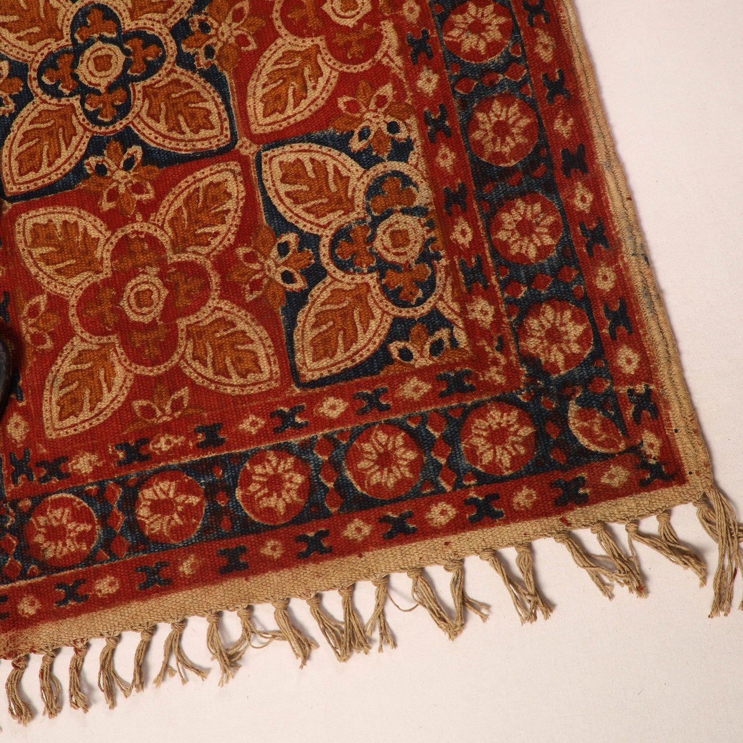 Shop Kalamkari Block Print Cotton Mat 