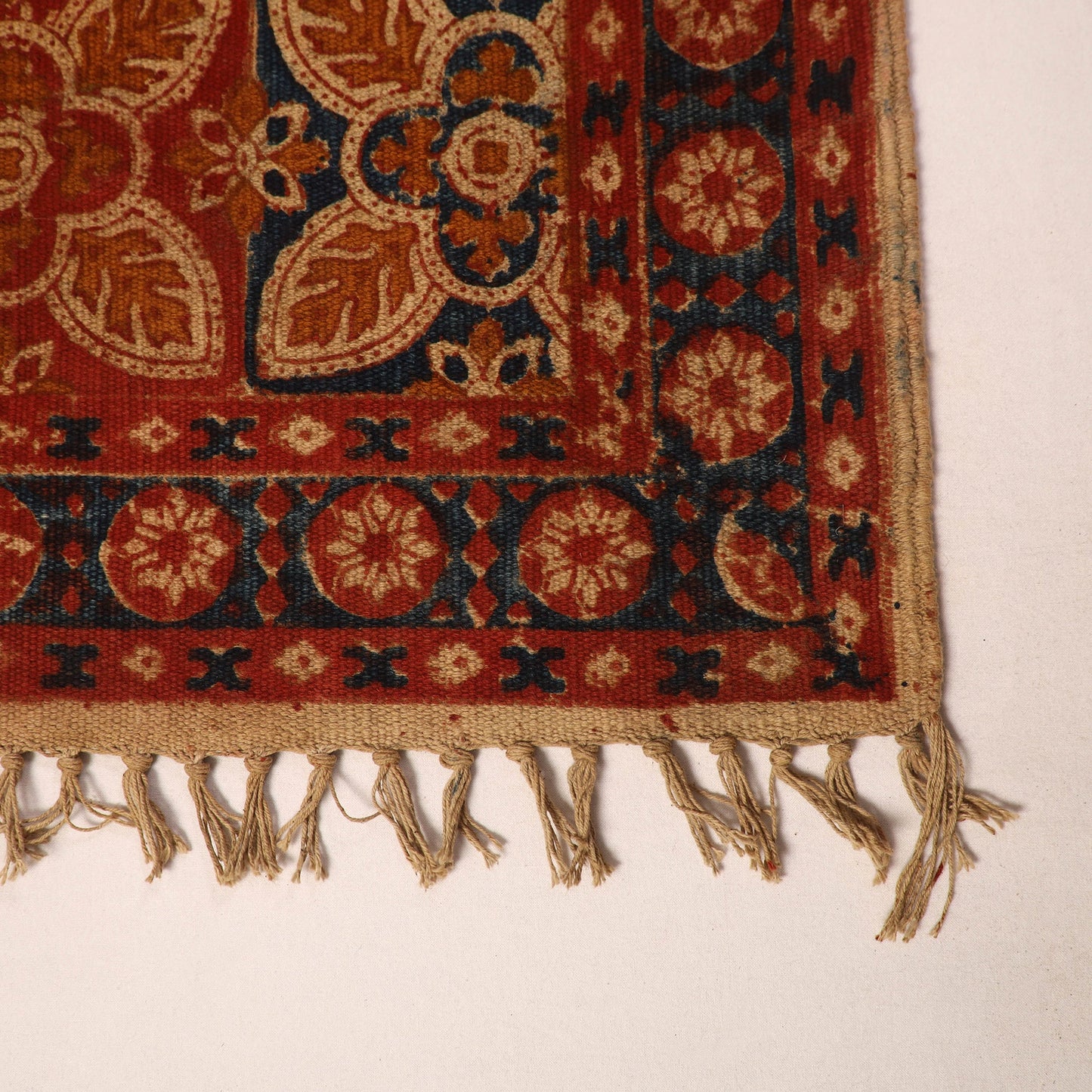 Shop Kalamkari Block Print Cotton Mat 