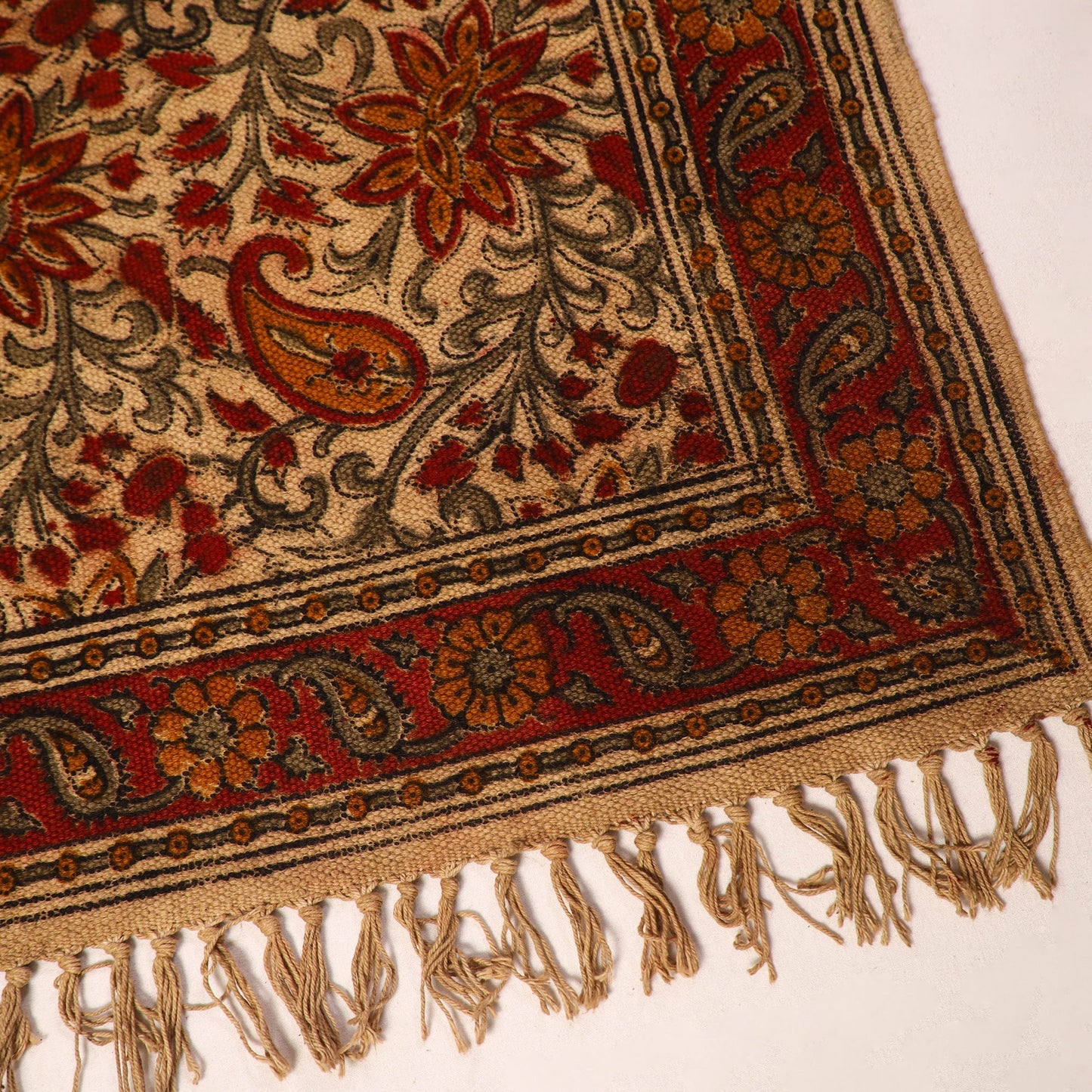 Shop Kalamkari Block Print Cotton Mat 