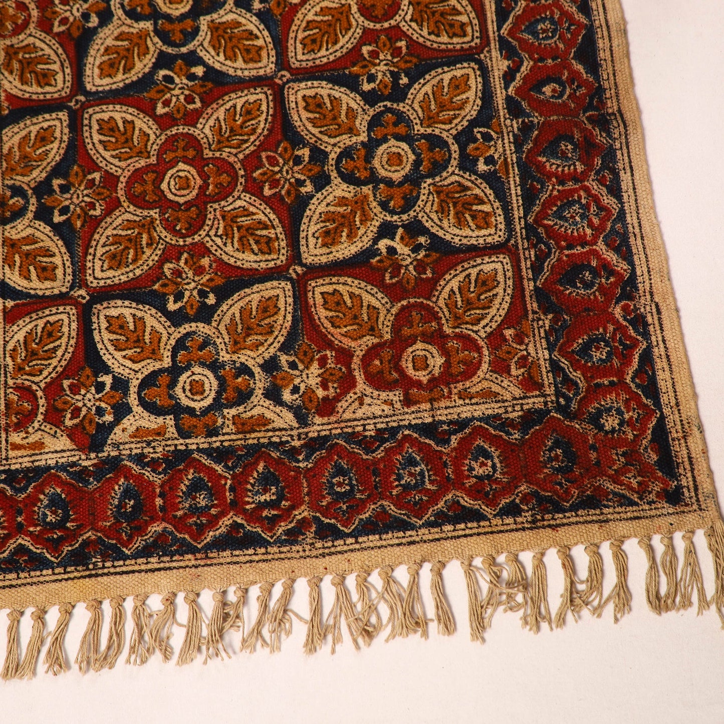 Shop Kalamkari Block Print Cotton Mat 