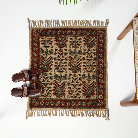 Buy Warangal Weave Kalamkari Block Printed Cotton Mat (26 x 22 in) 18 Online at iTokri.com