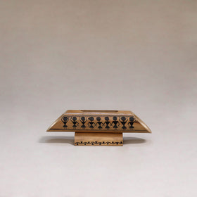 Warli handpainted hand carved natural bamboo wood phone