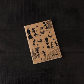 Warli handpainted handmade paper diaries (set of 3) 18