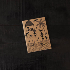 Warli handpainted handmade paper diaries (set of 3) 24