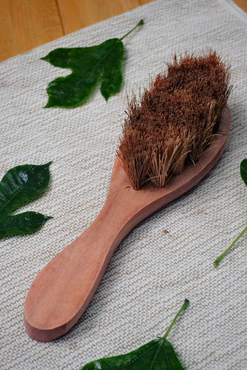 Handmade Wet & Dry Body Brush with Long Handle