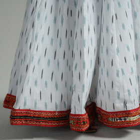 White - 24 kali cotton pochampally ikat skirt 26