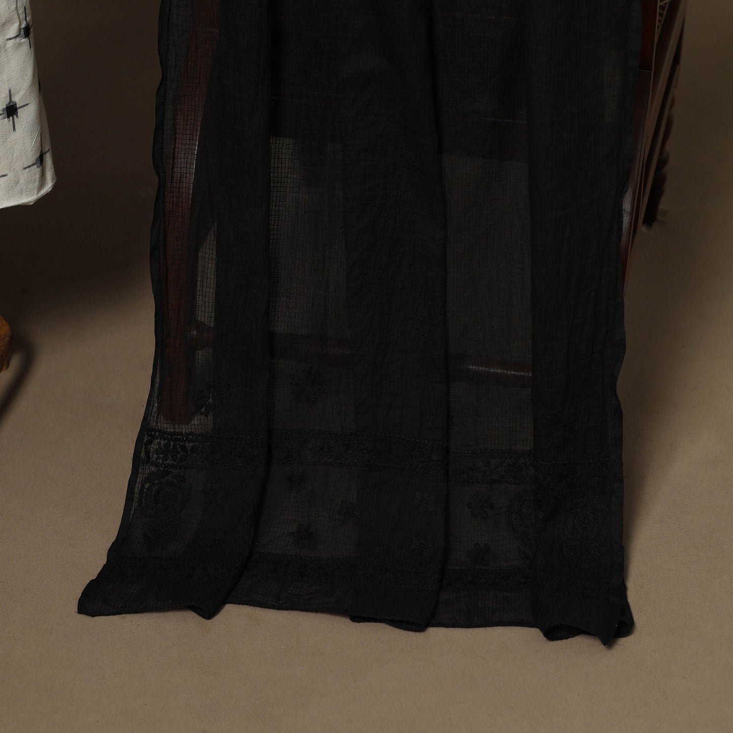 2pc cotton unstitched pochampally double ikat dress