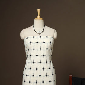 2pc cotton unstitched pochampally double ikat dress