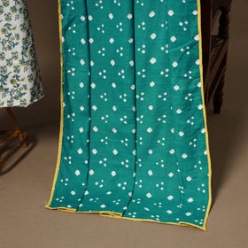 White - 2pc cotton unstitched sanganeri dress material