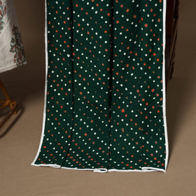 White - 2pc cotton unstitched sanganeri dress material