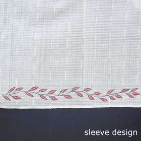  2pc Godna Handpainted Tussar Silk Suit Material Set 