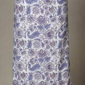 White - 2pc unstitched sanganeri dress material