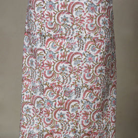 White - 2pc unstitched sanganeri dress material