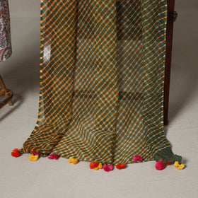 White - 2pc unstitched sanganeri dress material