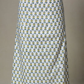 White - 2pc unstitched sanganeri dress material