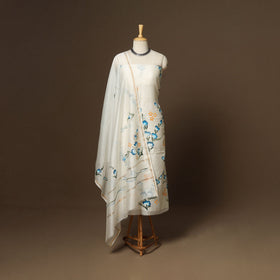 3pc chanderi silk unstitched jaipur dress material 44