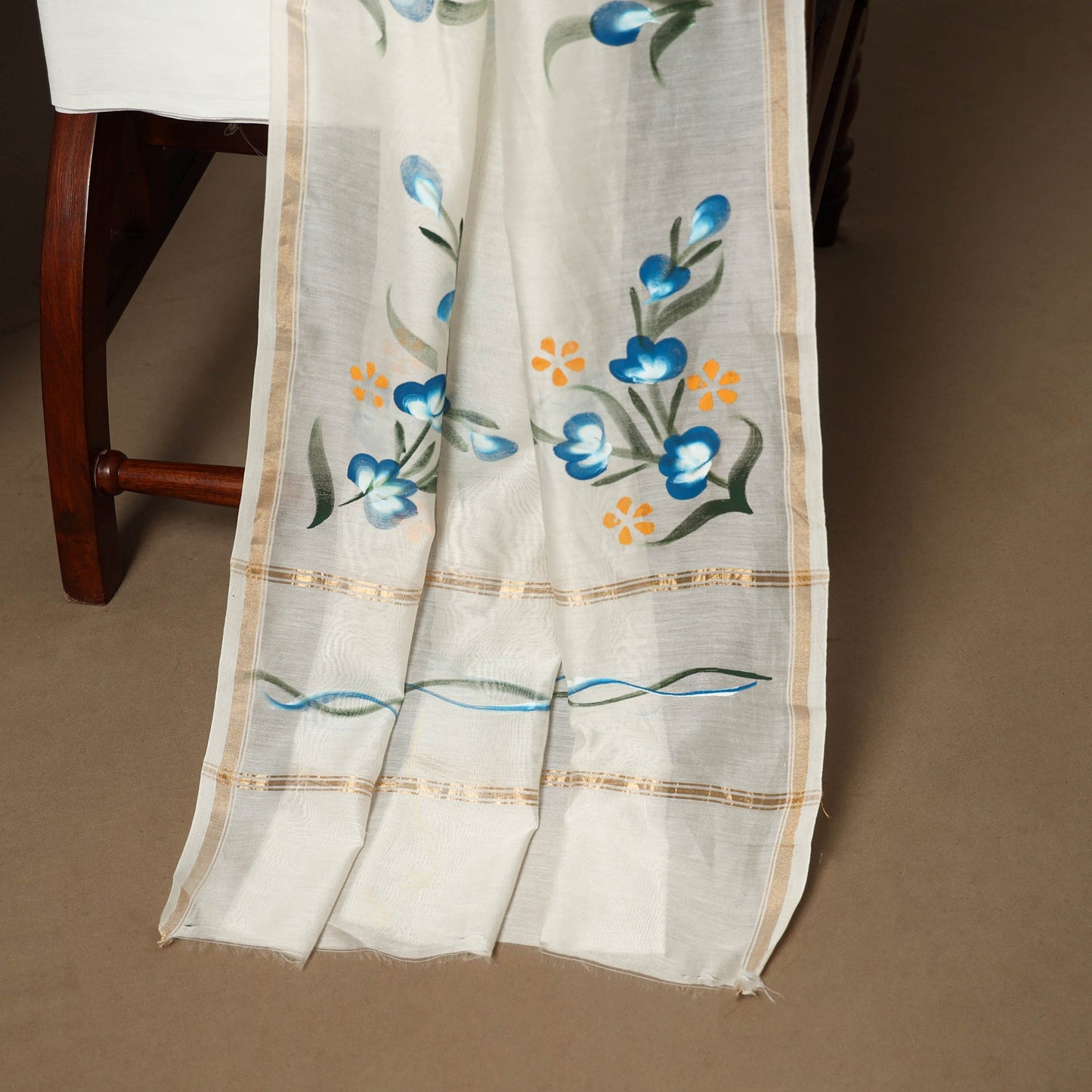 3pc chanderi silk unstitched jaipur dress material 44