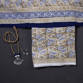 White - 3pc cotton bagh unstitched dress material