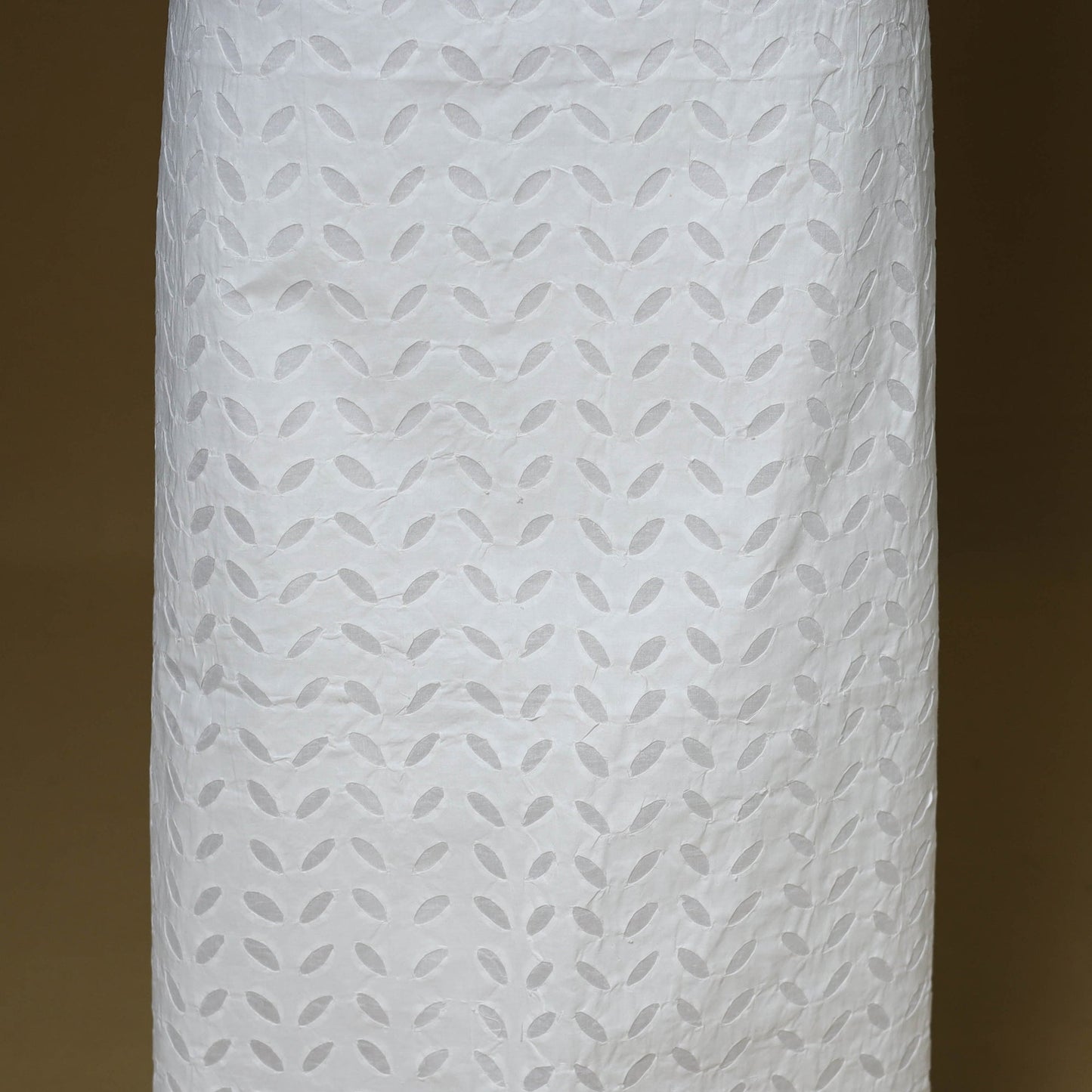 White - 3pc cotton unstitched barmer applique cut work