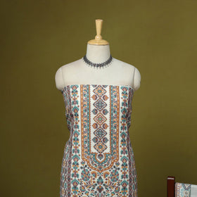 3pc jacquard weave merino wool unstitched dress material 33