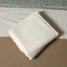 White - 3pc kashmiri merino wool unstitched heavy sozni