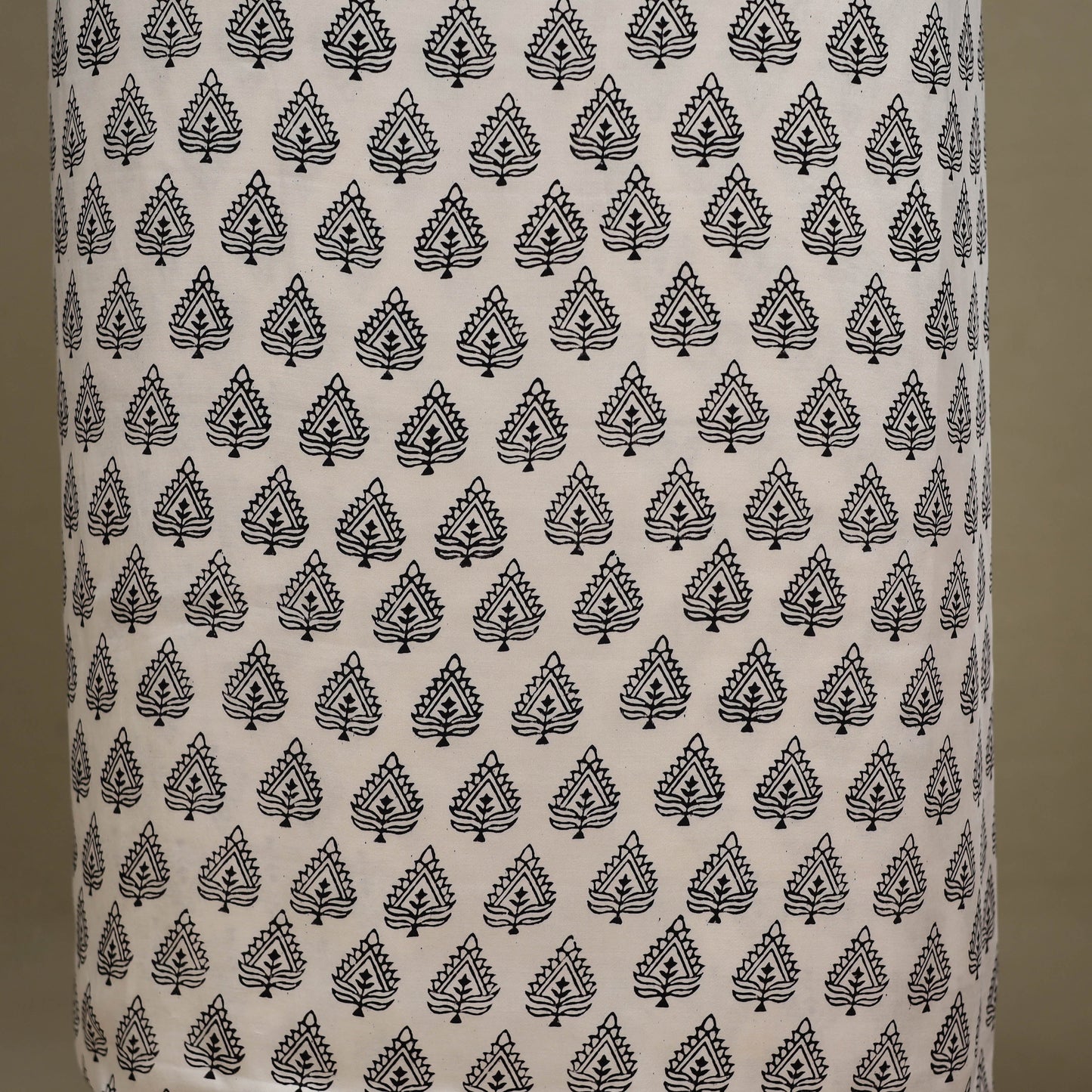 White - 3pc Modal Silk Unstitched Bagh Print Suit Material Set 