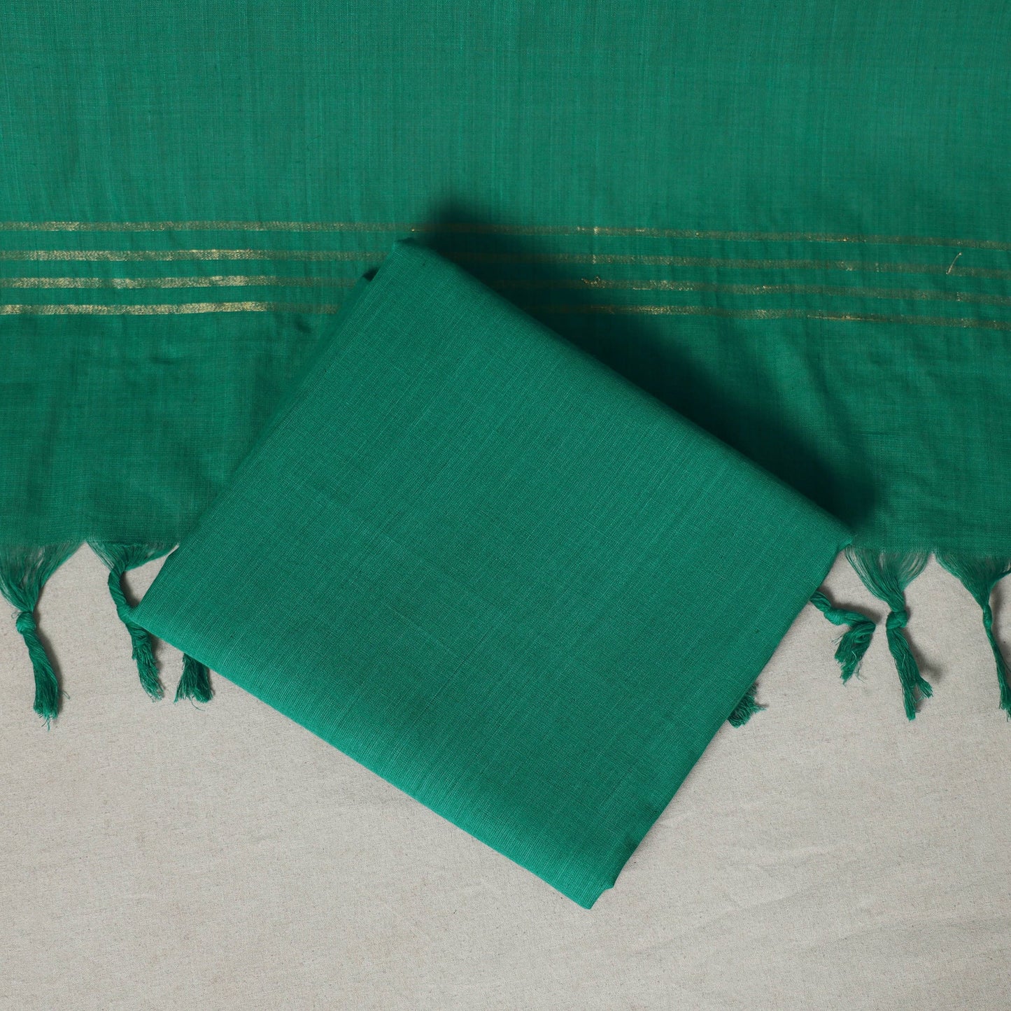 White - 3pc unstitched sambalpuri ikat dress material