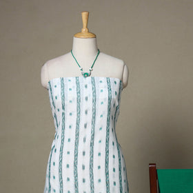 White - 3pc unstitched sambalpuri ikat dress material