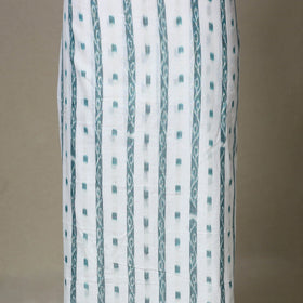 White - 3pc unstitched sambalpuri ikat dress material