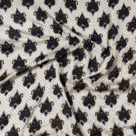  Ajrakh Block Printed Modal Silk Precut fabric 