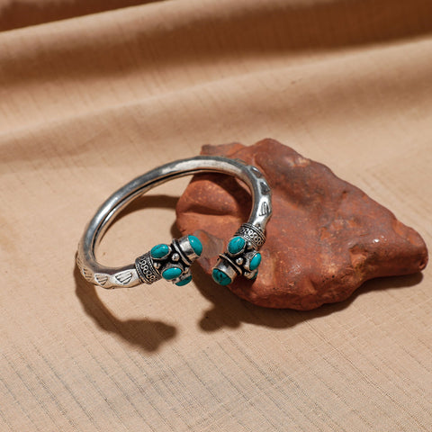 Buy Antique Finish Oxidised German Silver Kada / Bracelet 