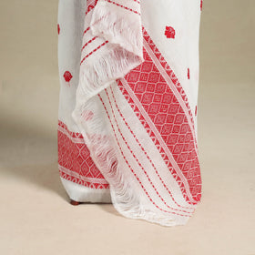 White - assam handloom silk cotton mekhela chador