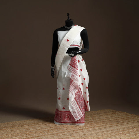 Assam handloom silk cotton mekhela chador with blouse piece