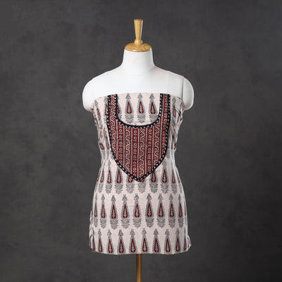White - bagh cotton unstitched kurta material