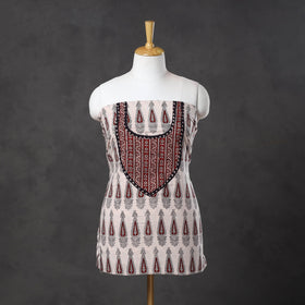 White - bagh cotton unstitched kurta material