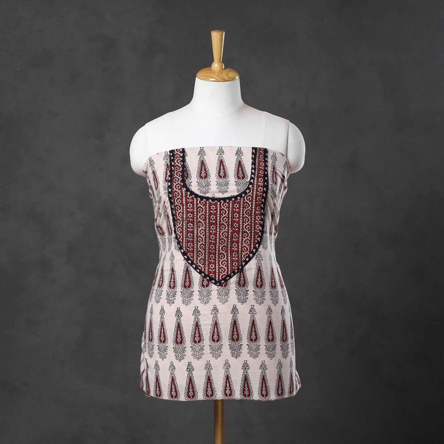 White - bagh cotton unstitched kurta material