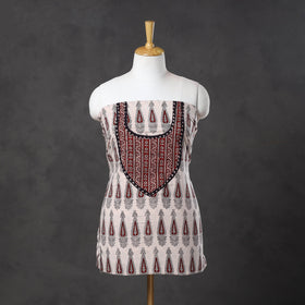 White - bagh cotton unstitched kurta material