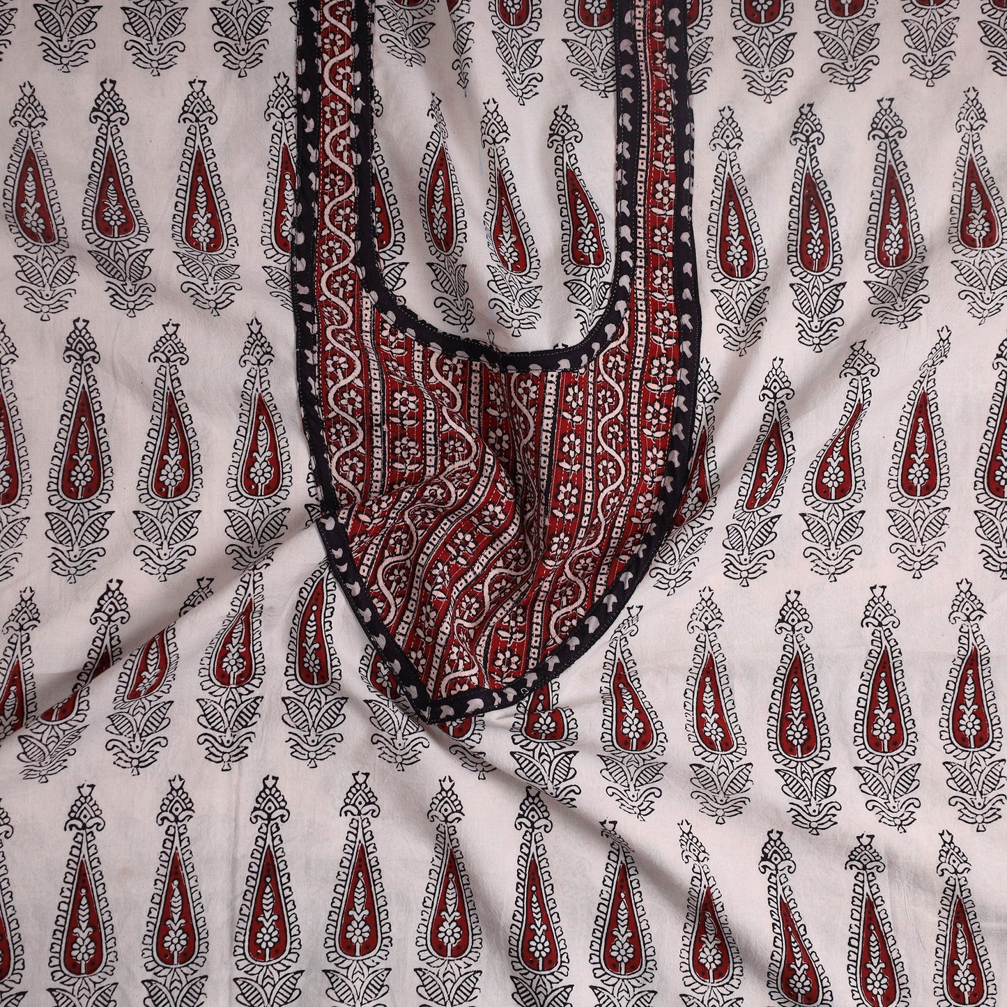 White - bagh cotton unstitched kurta material