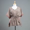 Buy Bagh Block Printed Cotton Kaftan with Tie-Up Waist Online at iTokri.com